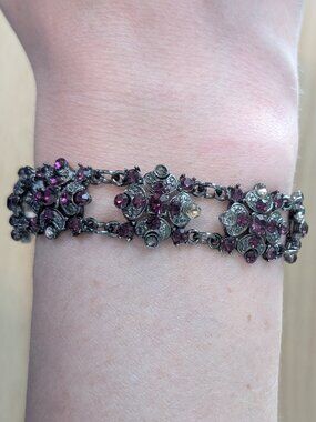 Vintage Amethyst Stone Bracelet